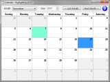 Calendar main interface