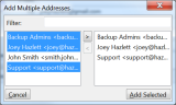 SMTP Mail Sender - Add Multiple Addresses