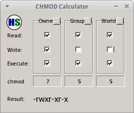 CHMOD Calculator – HazteK Software